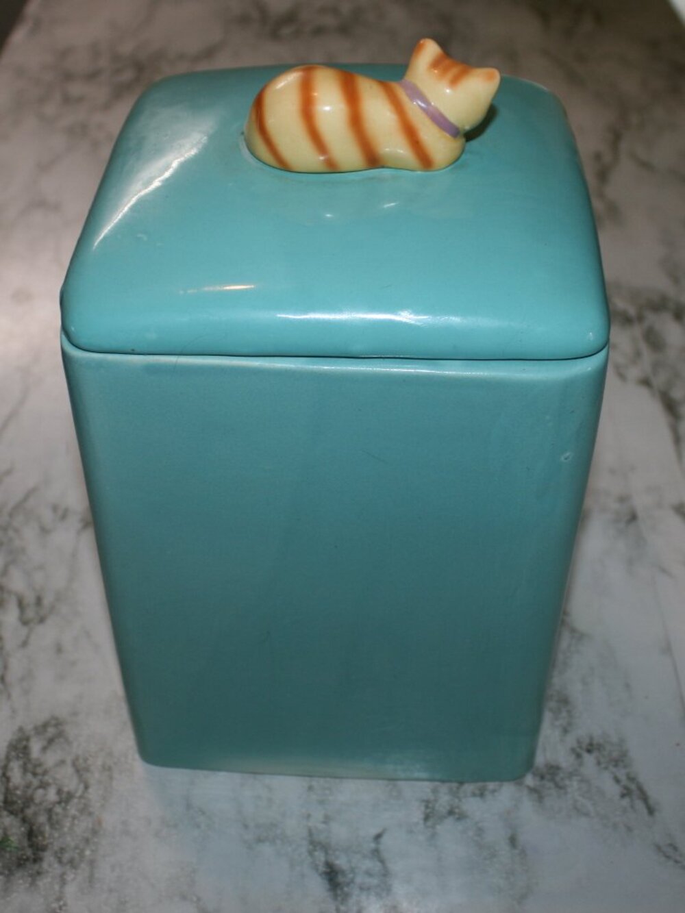 VINTAGE FITZ & FLOYD Cookie Jar 50's Kitchen Refrigerator Collectible Retro 1994 - Picture 4 of 16